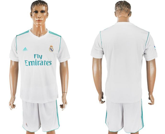 Men 2017-2018 Real Madrid home White Soccer Jerseys